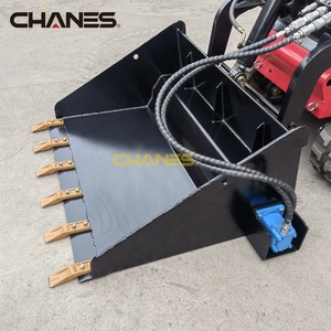 건설 기계 용 미니 스키드 스티어 로더 토양 컨디셔너 버킷에 대한 맞춤형 유압 버킷 부착 모터 기어 - Product Image 1