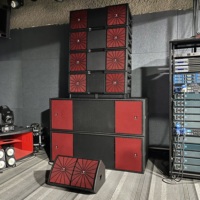 Système de sonorisation Line Array double 12 pouces pour auditorium, haut-parleur professionnel de diffusion pour entreprise