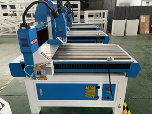 Chuyên nghiệp <span class=keywords><strong>CNC</strong></span> Router 3 trục 4 trục 6060 Kim Loại Đá nhôm gỗ cắt Khắc Máy phay - Product Image 4