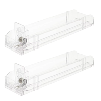 Système de séparateur de tablettes en plastique pour supermarché, pousseur de cigarettes réglable, plateau pousseur de cigarettes, étagère à bouteilles à gravité, présentoir