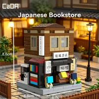 Cada C66071-C66074 2026 Nuevo Mini Diorama de Escena Urbana, Adornos para el Hogar, Modelo de Casa de Té, Regalo Festivo, Sets de Bloques de Construcción