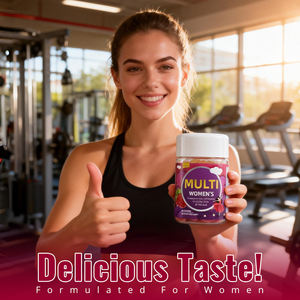 Gomitas Multivitamínicas para Mujer de Marca Privada, Halal Veganas, Sabor Frambuesa, Apoyo Diario para la Inmunidad y la Belleza, 60 Unidades - Product Image 4