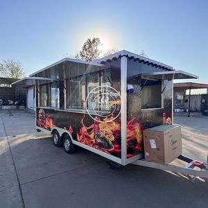 Food Truck 2025, Remorque alimentaire à flux d'air, Remorque à café en acier inoxydable, Cuisine mobile, Remorque alimentaire, Restaurant - Product Image 2