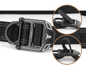 ファッションジーンズベルト男性機器用戦術デザイナーベルト耐久合金バックル厚いキャンバスオーバーオールズボンベルト - Product Image 6