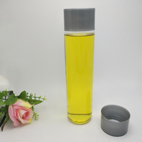 Bouteille d'eau en verre Voss cylindrique à parois droites en gros avec bouchon pour eau minérale