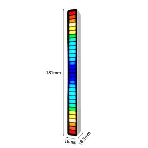 Lumière Rythmique à Activation Vocale pour Voiture Bureau Chambre Contrôle du Son Rythme Battement de Lumière Lumière d'Ambiance Musicale Colorée - Product Image 1