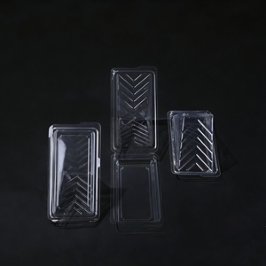 高品质一次性透明<span class=keywords><strong>PET</strong></span>可回收食品容器塑料盒三明治包装盒压花塑料托盘 - Product Image 4