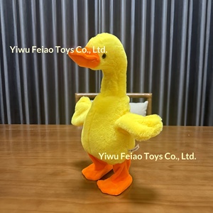 ตุ๊กตาเป็ดข้ามพรมแดน ขยับคอได้ ร้องเพลงได้ <span class=keywords><strong>พูด</strong></span>ได้ ของเล่นตุ๊กตาไฟฟ้าบันทึกเสียงซ้ำได้ บรรจุใยฝ้าย PP - Product Image 6