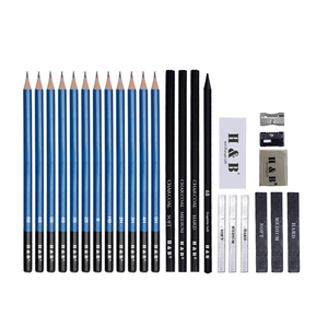 Kit matite da <span class=keywords><strong>disegno</strong></span> 26 pezzi per bambini forniture scolastiche con scatola di plastica - Product Image 1