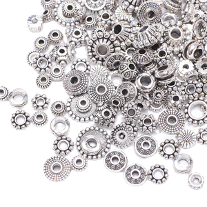 500pcs Antique Silver Column <b>Spacer</b> Beads 10 Styles Jewellery Making Findings Accessories for Bracelet Necklace Made of Alloy - Product Image 1