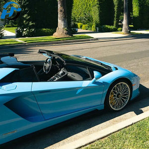 Ingrosso PET TPU Cast HD cristallo lucido cielo blu avvolgente in vinile 1,52x1 8M/5x60ft Full Roll Size adesivi per <span class=keywords><strong>auto</strong></span> in cristallo blu cielo - Product Image 2