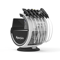 Appareil de soin du visage intelligent à micro-bulles d'hydrogène et d'oxygène pour un nettoyage en profondeur, hydrodermabrasion, bleu glacé, pour usage en salon