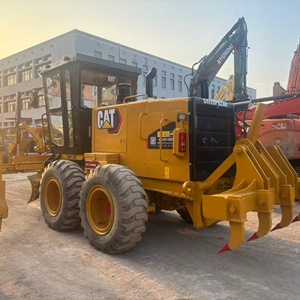 CAT 140K/140H Used <b>Motor</b> Grader Yellow Closed Cab 4 Wheels PLC <b>Controlled</b> Gearbox Pump Road Grading Equipment - Product Image 4