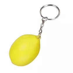 Custom Logo PU Anti Stress Ball Keychain Lemon Antistress Keyring - Product Image 2