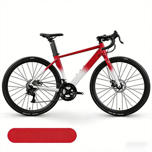 دراجة طريق من سبائك الألومنيوم مع تعليق أمامي وفرامل قرصية مزدوجة - سرعات متغيرة للرجال والنساء والبالغين - Product Image 3