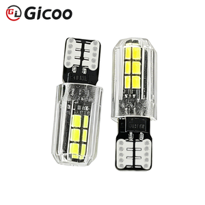 จิคู ที 10 หลอดไฟ LED 3030 6-SMD 2W 12V แสงคงที่ 6000K หลายสีสีขาวสีฟ้าสีแดงสีเขียวสีเหลืองสีชมพูสีฟ้าไอซ์บลูไฟสัญญาณรถยนต์ - Product Image 3