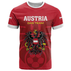 Camiseta Deportiva Casual con Diseño del Águila Austriaca 2026 - Camiseta Imprescindible con Cuello Redondo para Aficionados al Fútbol Austriaco, Cómoda - Product Image 2