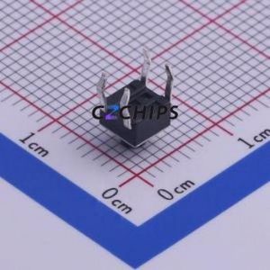 TS-1009-04526 Tactile Switch Through hole-4P,4.5x4.5mm Switch Single Pole Single Throw Round Button Through Hole 4.5mm - Product Image 2