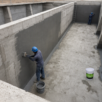 Revêtement imperméabilisant cristallin pénétrant à base de ciment, durable, écologique, de qualité supérieure, pour murs et bâtiments.