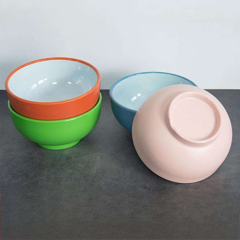 Pink, green, orange, blue