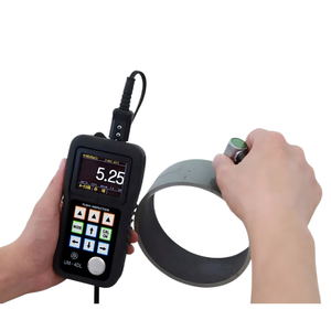 Jauge d'épaisseur numérique à ultrasons UM-4, haute précision, écran LCD couleur, alimentation par piles, mesure de l'épaisseur des revêtements en acier - Product Image 4