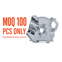Boîtier de carter en aluminium moulé sur mesure 3KW, service OEM ODM, usine de fonderie en Chine, faible MOQ 100 pièces, conception de moule gratuite, échantillon