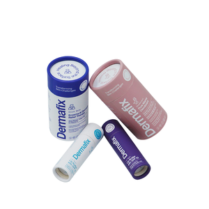 Tube en papier ciré personnalisé avec logo imprimé en quadrichromie, biodégradable, écologique, recyclable, taille personnalisée, pour rouge à lèvres - Product Image 2
