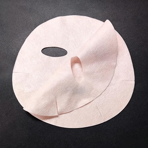 <span class=keywords><strong>Masque</strong></span> facial en tissu non tissé biodégradable Y359 Camellia, en fibres végétales colorées, rose, jetable, pour le soin de la peau - Product Image 3