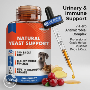 Compléments alimentaires <span class=keywords><strong>pour</strong></span> chiens à base de levure naturelle avec oméga-3 <span class=keywords><strong>pour</strong></span> la santé de la peau et du pelage, poudre à absorption rapide - Product Image 1