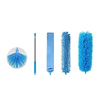 Kit de limpieza de telarañas lavables para ventiladores de techo, persianas, muebles y coches