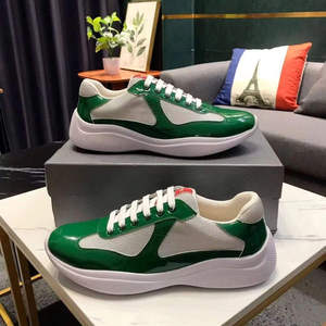 Chaussures de créateur rétro haut de gamme 2026 pour hommes, baskets en cuir véritable, style marche et course, baskets patchwork pour homme - Product Image 2