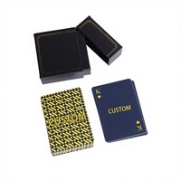 Cartes de poker en papier recyclables écologiques personnalisables de haute qualité, cartes à jouer mates durables, boîte rigide, pour les fêtes de famille et les jeux de boisson