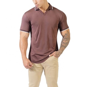 Camisetas Polo de Verano para Hombre al por Mayor, Camisetas Ajustadas de Gimnasio para Hombre, Camisetas Polo Clásicas de Poliéster con Logotipo Bordado - Product Image 4