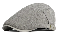 Boina Unisex de Terciopelo de Oveja Transpirable para Otoño e Invierno, Estilo Británico Retro Artístico, Gorra de Pico de Pato con Forro Polar, para Deportes y Fiestas