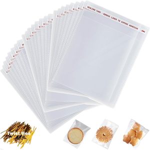 Bolsas de celofán resellables de 5x7, 1500 unidades, bolsas de embalaje de plástico transparente autosellables, sellado de tres lados para aperitivos y regalos - Product Image 1