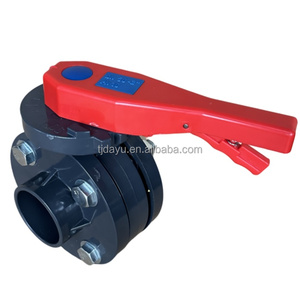 2"-8"big Sale Cheap Price Irrigation <strong>Water</strong> Park PVC Handle Lever Manual Wafer D71X butterfly Valve Set - Product Image 4