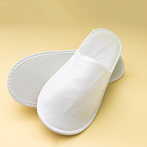 Быстрая доставка белые домашние Тапочки для ванной комнаты женские одноразовые Тапочки для гостей отеля спа - Product Image 1