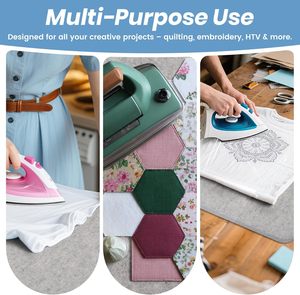 <span class=keywords><strong>Tapis</strong></span> de pressage en laine 13,5 x 17 pouces, <span class=keywords><strong>tapis</strong></span> de repassage portable en feutre pour la couture et le patchwork, épaisseur 1/2 pouce, réflecteur de chaleur - Product Image 5