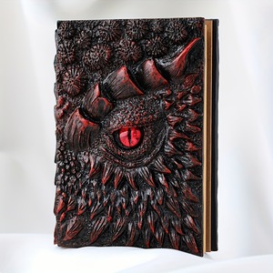 Cuaderno con relieve de ojo de dragón, diario de resina, regalo para estudiantes con impresión UV y encuadernación cosida - Product Image 2