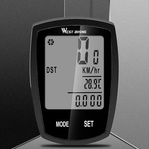 Chronomètre étanche, <span class=keywords><strong>compteur</strong></span> LCD sans fil, odomètre chinois et anglais, cyclisme robuste, avec intégré - Product Image 4
