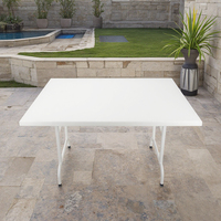 Table à manger moderne en bois blanc 1200x800 mm résistante aux rayures, imperméable pour extérieur, café, hôtel, maison, atelier