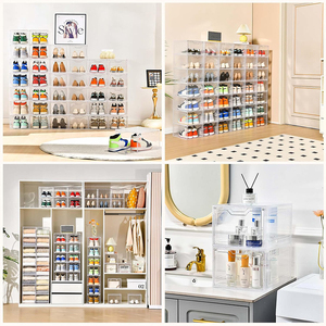 Scatola di immagazzinaggio <span class=keywords><strong>per</strong></span> <span class=keywords><strong>scarpe</strong></span> pieghevoli e pieghevoli in <span class=keywords><strong>plastica</strong></span> all'ingrosso scatola <span class=keywords><strong>trasparente</strong></span> <span class=keywords><strong>per</strong></span> <span class=keywords><strong>scarpe</strong></span> - Product Image 4