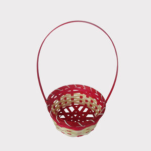 Cesta de Almacenamiento de Bambú Hecha a Mano, Organizador Tejido Ecológico, Cesta de Almacenamiento para el Hogar de Bambú Natural - Product Image 4