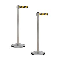 Système de barrière de ceinture rétractable de contrôle de ligne de queue de banque