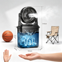 Ventilateur de camping classique, ventilateur de table de bureau, quatre mini ventilateurs d'été