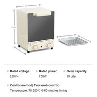 Four à pain électrique multifonctionnel miniature pour la maison, 10L 750W, spécialement conçu pour la cuisson des gâteaux