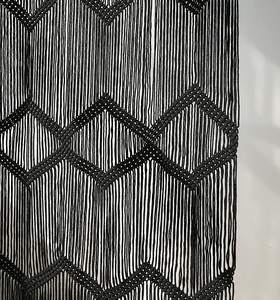 Tenda Macramè DaiRui Nera Boho per Finestra e Porta, Decorazione Murale per Camera da Letto e Testiera - Product Image 2