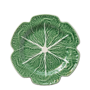 Offre Spéciale assiettes à dîner en céramique <span class=keywords><strong>de</strong></span> <span class=keywords><strong>feuille</strong></span> <span class=keywords><strong>de</strong></span> chou vert peint à la main rétro français - Product Image 4