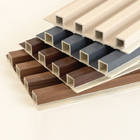 Panneaux muraux en PVC à grain de bois, décoratifs, durables, imperméables, matériau en fibre de bambou, panneau mural en PVC 3D