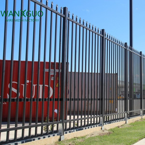 Clôture en métal en acier forgé de 6 pieds x 8 pieds, facile à assembler, antirouille, pour jardin extérieur - Product Image 1